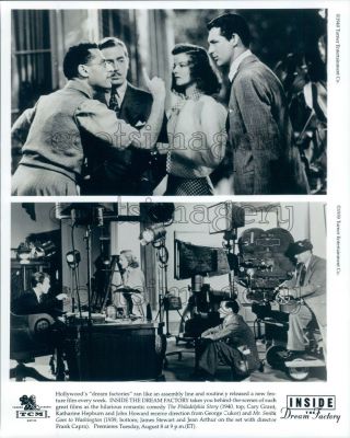 Movie Directors Goerge Cukor Frank Capra Vintage Movie Camera Press Photo