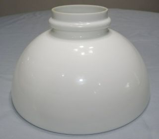 10 " White Milk Glass Oil Kerosene Lamp Shade Aladdin Rayo B&h Student Antique