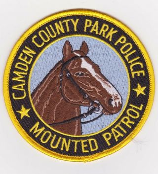 Nj Police Patch - Camden County Park Police Nj - Mounted Patrol - Defunct