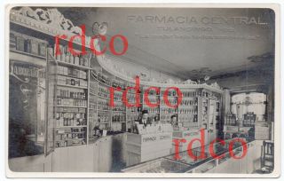 Tulancingo Hidalgo,  Farmacia Central; Mexico 1919