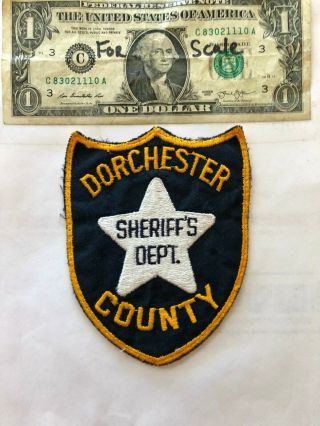 Old Dorchester County Maryland Police Patch (sheriff 
