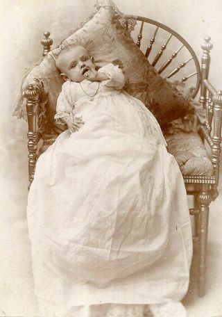 Antique Cabinet Photo Baby Girl Id 