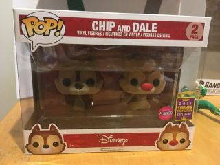 Funko Pop Chip And Dale Flocked