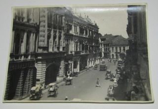 Old Photograph,  Battery Road,  Singapore.  Early View.