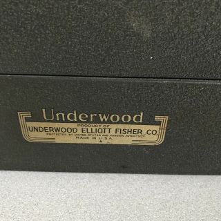 vintage UNDERWOOD universal typewriter fixer upper 4