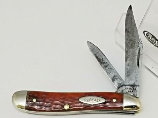 1965 - 69 Case Xx Usa 6220 Peanut Jack Knife 2 7/8 " Red Bone Handles