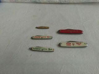 Vintage Coca - Cola Pocket Knives