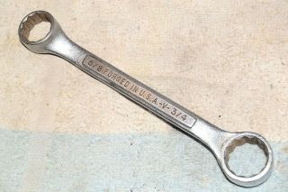 Craftsman - V - Short Box Wrench 5/8 X 3/4 Inch 12 Point Quality Vintage Usa Tool