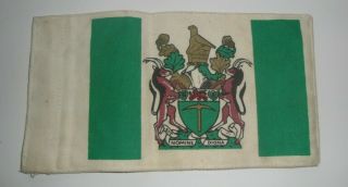 Rhodesian - Cloth Printed Car Pennant Flag - Udi Period - Rare