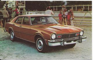 " The 1977 Maverick 4 - Door Sedan " Automobile Car Postcard Us Ship