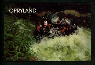 Amusement Park Postcard Nashville Tn Opryland Water Rapids Grizzly River Rampage