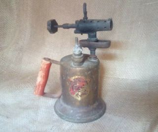 Antique Brass Blow Torch Clayton & Lambert Detroit 1921 Vintage Railroad Coal