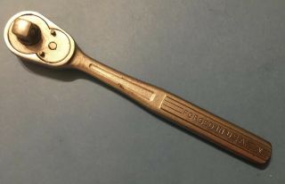 Vintage Craftsman " Boxhead " Ratchet Socket Wrench - 1/2 " Drive,  V Series,  Usa