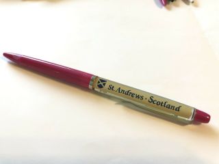 Vintage Souvenir St.  Andrews Edinburgh Scotland Old Course Golf Floaty Pen