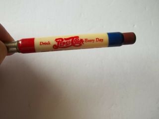 1950s Drink Pepsi Cola Every Day Fort Dodge Bottling Iowa Ia Bullet Pencil