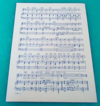 Let ' s Get Behind the PRESIDENT 1949 HARRY TRUMAN Sheet Music HTF 2