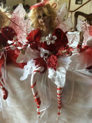 Valentine Decorative Dolls with Glitter Wings - Set of 3 3