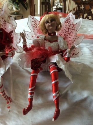 Valentine Decorative Dolls with Glitter Wings - Set of 3 4
