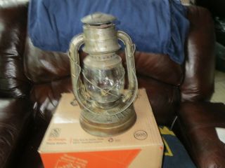 Vintage Lantern Dietz No 2 D Lite With Embossed Globe Clear Never Painted