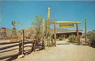 Old Tucson Arizona 1960s Postcard The High Chaparral Ranch Movie Set Studio