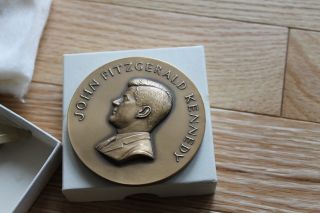1961 - Jfk - Kennedy - 2 - 3 - 4 - 034 - Official - Bronze - Inaugural - Medal - Medallic - Art - Co - Ny