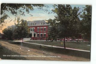 Lafayette Indiana In Postcard 1907 - 1915 Hospital In State Soldiers Home