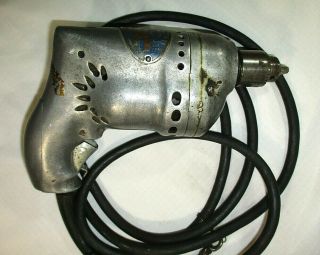 Vintage Electric Drill The United States Electrical Tool Co.  1/4 Inch 110 Volts 3