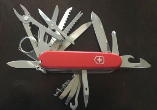 Victorinox Swiss Army Knife Champ Pocket Knife Missing Magnifying Glass Lens