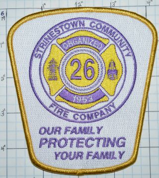 Pennsylvania,  Strinestown Community Fire Company 26 Patch
