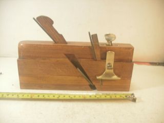 1 Day Auct. ,  Vintage Oak?,  Boxwood And Brass Skew Rebate Plane