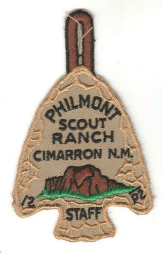 Philmont Arrowhead Staff Cloth Back