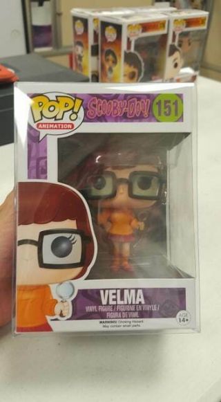 Velma Funko Pop 151 Scooby - Doo Vinyl Figure Slightly Blemished Box W/protector