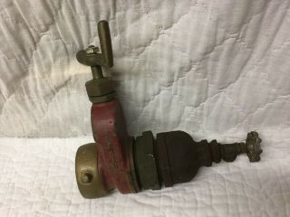 Antique Vintage Powhatan Cast Iron & Bronze Fire Hydrant Coupling Converter RARE 2