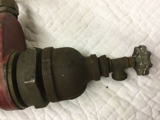 Antique Vintage Powhatan Cast Iron & Bronze Fire Hydrant Coupling Converter RARE 5
