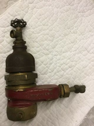 Antique Vintage Powhatan Cast Iron & Bronze Fire Hydrant Coupling Converter RARE 6