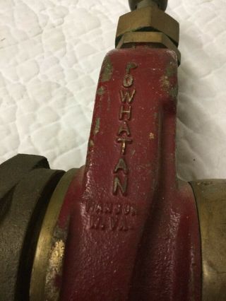 Antique Vintage Powhatan Cast Iron & Bronze Fire Hydrant Coupling Converter RARE 8