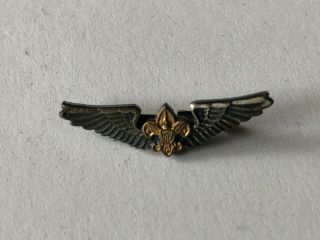 Air Scout Explorer Universal Lapel Hat Pin Silver Wings Boy Scouts Advisor