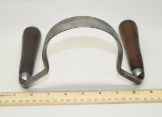 Vintage Cast Steel inshave or bent drawknife Wood Carving tool 7
