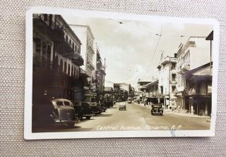 Real Photo Postcard Rppc,  Panama,  Republic Of Panama 1941,  Balboa,  Canal Zone