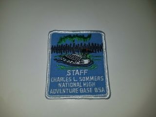 Vintage Boy Scout Patch Bsa Charles L Sommers National High Adventure Staff