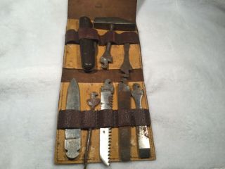 Vintage D.  R.  G.  M Germany Folding Pocket Knife Tool Kit