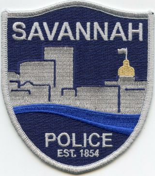 Style Savannah Georgia Ga Police Patch