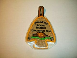 Bsa Boy Scout Arrowhead Patch Philmont Ranch 50th Anniversary Trek