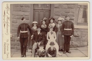 Military Cabinet - Padiham,  Two Soldiers In Uniform With A Wedding Party