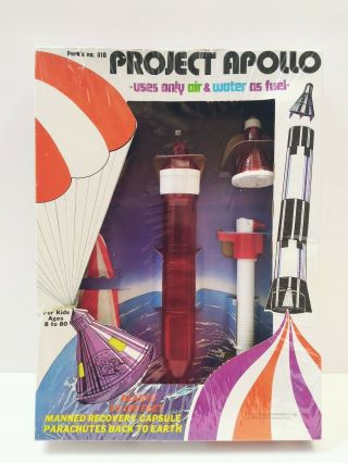 Very Rare Find Vintage 1970 Project Apollo Rocket Toy - Park 