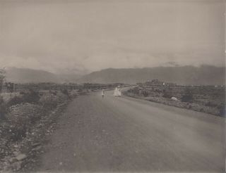Military Photograph - Indian Army Road To Encampment By R.  B.  Holmes Of Peshawar