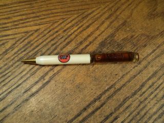 Vintage Mechanical Pencil Knop Oil Co Ellenwood & Great Bend Kansas Oil Cap