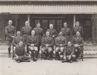 Military Photograph - Indian Army,  British Officers Of 5/13 Frontier Force Rifles