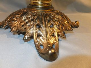 1890 ' s Figural B&H Bradley and Hubbard Trophy Handle oil lamp 6