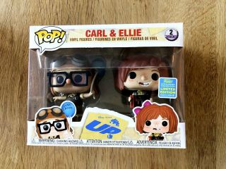 Funko Pop Disney Up Carl And Ellie Sdcc Shared Exclusive In Hand Fast Shiping